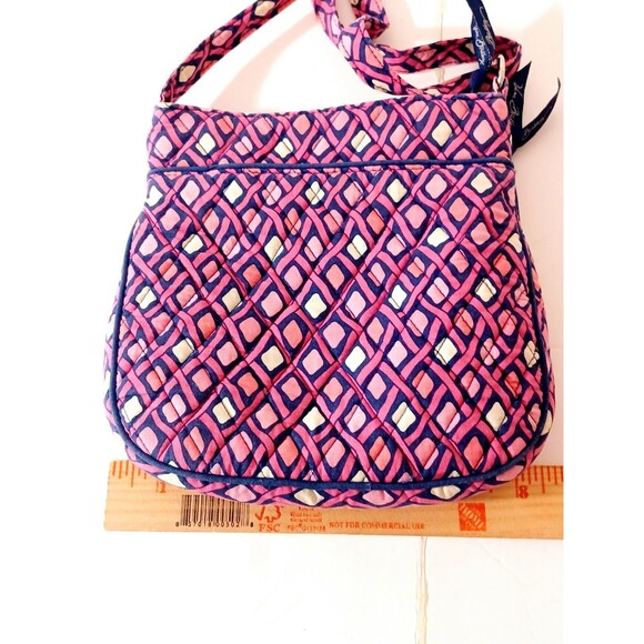 Vera Bradley Hipster crossbody With Free ID Coin Purse Key Chain Pink Diamond - Picture 5 of 12